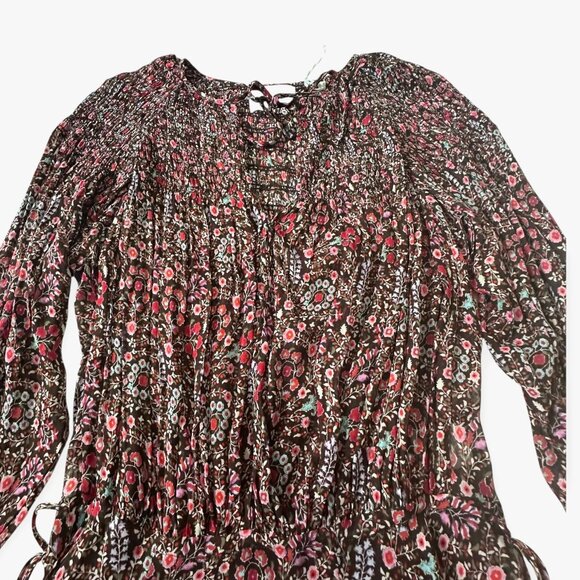 Isabel Marant Étoile Noanne Floral Mini Dress Brown FR 34 NWT - Picture 9 of 16